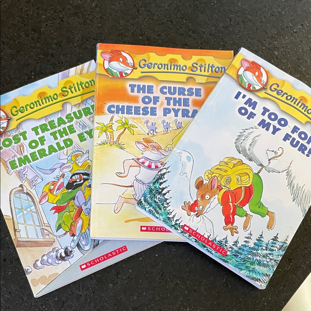 Three Geronimo Stilton Books